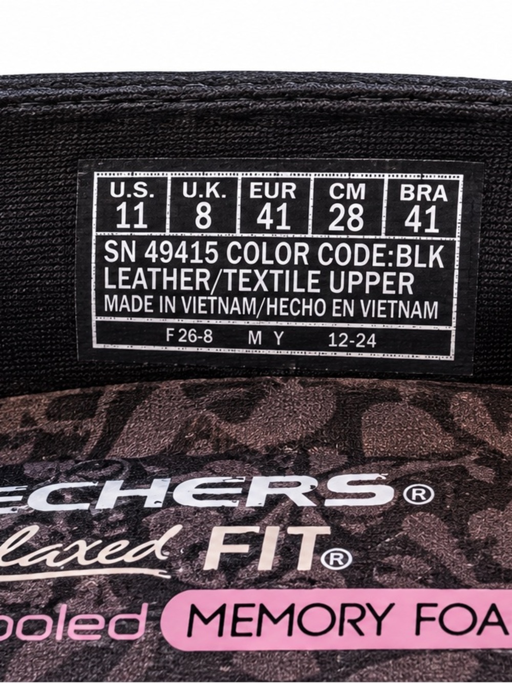 Skechers Relaxed Fit Women’s Black Suede Loafers Air-Cooled Memory Foam Size 11 - Picture 2 of 6